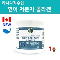 수용성 저분자피쉬콜라겐 어류 트리펩타이드 초저분자 나노 생선 가루 분말 파우더 연어 껍질 식물성 블루베리 흡수가 빠른 좋은 높은 가수분해 캐나다 해외 직구 직수입, 100g, 1개