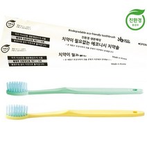 친환경 인증 에코닛시 치약솔 치약코팅 간편 칫솔 여행용 (개별포장), 10개
