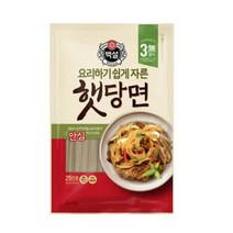 CJ더마켓 중국당면 잡채레시피 탑티어 백설 자른햇당면 잡채 명절음식 잔칫집 500G, 50개