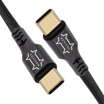 메니폭스 C타입 PD 초고속 충전케이블 100W, 1개, 1m, 블랙