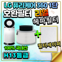 AS181DAS AS181DAW 국내산 LG 퓨리케어360 호환 교체 필터 H13헤파탈취, 실속세트 [헤파필터+탈취필터+세피어필터3장]