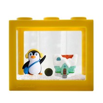 세남자바스켓 펭귄마을 국산 마리모 DIY세트, 멜란지옐로우+노란귀마개펭귄