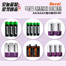 [당일발송] 벡셀 건전지 12개/24개/48개 AA / AAA / C / D / 6v / 9v 망간 최신제조 모빌 장난감 바운서 리모컨등 생활필수 벡셀건전지, 9.벡셀건전지(9V)-4개