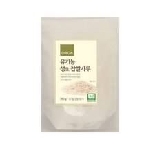ORGA 집밥 유기농 생찹쌀가루 (350g) 제사 명절 아이들간식 자취 건강식 전 부침개 튀김, 2개