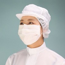 케이엠 방진모 제전 모자 무진모 크린룸 작업모 1P C1 식당 안전모, 화이트3XL