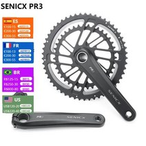 접이식자전거 SENICX 도로 자전거 PR3 크랭크 세트 165 170 175mm 4630T 5034T 5236T 5339T 접이식 자전거용 체인링 10 1112 속도 BB24MM