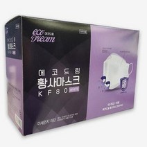 에코드림 황사마스크 KF80 대형 1매입, 50매