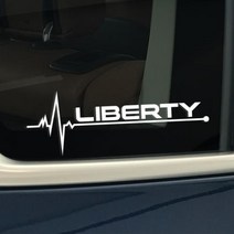 자동차 사이드 윈도우 스티커 지프 체로키 사령관 나침반 자유의 애국자 루비콘 트레일호크 랭글러 액세서리 2 개, For Liberty