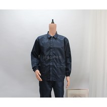 [제전 긴팔상의] Y카라 네이비 상하복 크린룸용 방진복 크린룸 정전기방지 무진복 반도체, 상의 Y카라, XL