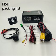 스즈키 짐니 JB64/JB64W/JB74/XC 2018 ~ 2022 HD CCD 야간 투시경 후방 주차 백업 카메라 용 후면보기, 02 Fish Eye-CAM_01 12V