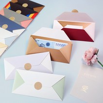 컨셉이 있는 용돈봉투 - 상품권 기프트카드 봉투 추석 설날 명절 어버이날 선물 돌잔치, [M] 포켓형 용돈봉투, 4. 블랙+색동