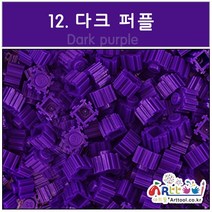 창의력 쑥쑥~ 쑥쑥블럭 디폼블럭 툭툭 벌크 리필 패키지 8mm/10mm 약 300개 27컬러, 12.다크퍼플_10mm