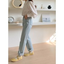 둥근코 라운드토 파스텔 버클 스트랩 메리제인 플랫 단화 ( 1cm ) 여성구두 여성단화 윤슈즈