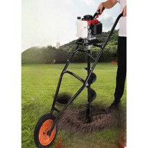 땅파는드릴 타격봉 고추대 울타리 항발기 모종 묘목, 핸드 푸시 188cc+25cm 드릴 비트