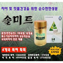 솔미트 치약 천연치약 특허물품 가글 가그린 죽염치약 잇몸치약 냄새 죽염 양치 소금 4개국 특허 구강, 60g, 1개