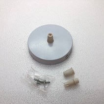 펜던트 램프 원형 천장 트레이 벽 램프 메탈 베이스 섀시 블랙 화이트 스트레이트 에지 트레이 키트 걸이식 액세서리, 02 White_01 8CM