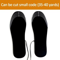 발 붙이는핫팩 온열 USB 발난로 운동화 안전화 털깔창 1 쌍 usb 가열 신발 안창 전기 가열 안창 빨 따뜻한 열 안창 남여 야외 스포츠 절단 가능, 35-40야드