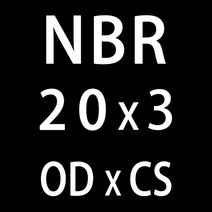 고무오링 50 개/몫 고무 링 NBR 씰링 O 3mm 두께 OD10/11/12/13/14/15/16/17/18/19/20*3mm O-링 씰 가스켓 오일 와셔, [11] OD20mm
