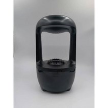 초음파 무중력 물멍 미니 블링몬스터즈 물방울 무소음 탁상용 세척편한 저소음 신기한, 반중력 가습기 블랙