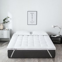 5성급호텔 토퍼 워셔블 접이식 매트리스, 화이트두께3cm