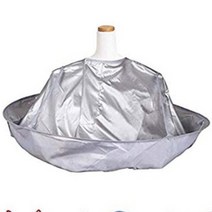 셀프미용가운 머리카락받침대 미용보 커트보 셀프커트 커트가운 머리카락받침, LD-503미용가운, 실버