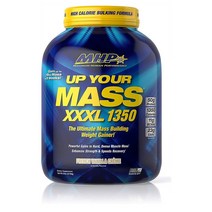 MHP 업 유어 매스 XXXL 1350 2720g 프렌치 바닐라 크림 UYM Mass Building Weight Gainer Muscle Gains French Vanilla Creme 8 Servings, 1, 1개
