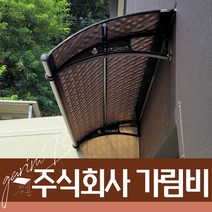 550X8100 출입구비가림 플라스틱처마 브라켓 렉산바 차양시스템 계단캐노피 주차장, 검정틀 블루렉산