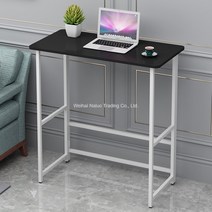 서서쓰는 스탠딩 책상 서서일하는 높이조절 스탠드 노트북 컴퓨터 모니터 키다리 받침대 HS15, 100 x 50 x H110cm 블랙+화이트