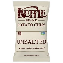 [미국직배송]케틀 브랜드 언 쏠티드 포테이토칩 1개x241g Kettle Brand Unsalted Potato Chips