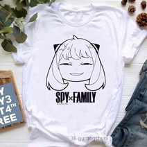 스파이패밀리 아냐포저 티셔츠 후드티 anya foger 일본 애니메이션 anya forger 그래픽 프린트 티셔츠 여자 스파이 x 가족 티셔츠 여성 의류 하라주쿠 셔츠 웃긴 티셔츠
