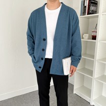 남자 루즈핏 사계절 데일리 무지 니트 가디건(10COLOR)