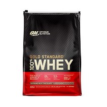 Optimum Nutrition 골드 스탠다드 100% 웨이 프로틴 파우더 익스트림 밀크 초콜릿 10파운드/포장 다를수 있음, 2 Pound (Pack of 1), Extreme Milk Chocolate