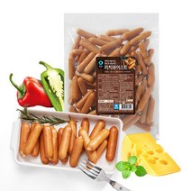 청정원 리치부어스트1.5KG오리지널/할라피뇨/치즈&오레가노 택1, 3. 오리지널 1.5kg, 상세설명 참조