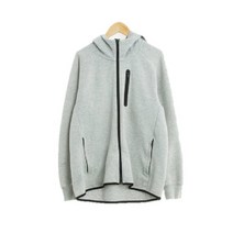 유니클로 그레이 면혼방 후드집업 공용 3303