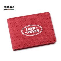 랜드 로버 레인지 로버 evoque velar defender discovery freelander 용 자동차 운전 면허증 가방 pu 가죽 id 여권 카드 지갑