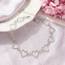 Alloy Creative New Simple And Light Lady Temperament Love Shape Short Collarbone Necklace Dating Par