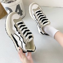 패션여성아웃도어스니커즈 밑창두꺼운캐주얼화 다이어트운동화