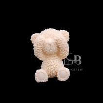 몰드비 눈가린 테디베어 2D 실리콘 수제 몰드