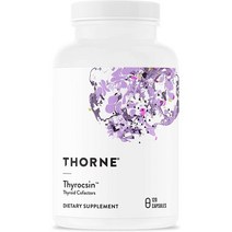 쏜리써치 타이록신 싸이로이드 120정 60일분 비타민 B12 메틸코발라민 요오드 아연 셀레늄 구리 Thorne Research Thyrocsin Thyroid, 1개