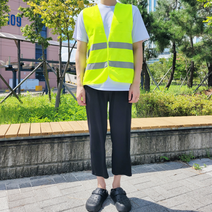 형광 반사 안전벨트 야간 라이딩 밴드 야외작업 공사현장 안전요원 노가다 형광조끼 야광띠