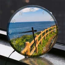 nj086-LED시계액자35R 제주도바닷가풍경 타입2.해안도로, 색상