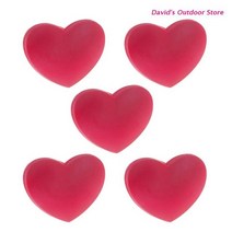 댐프너 h053 5 개갑 하트 모양의 테니스 라켓 완충기 라켓 진동 완충기 충격 방지 댐퍼 스포츠 액세서리, 빨간색