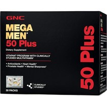 GNC Mega Men 50 Plus Vitapak Program - 30 Vitapaks null, One Color, One Size, 30 Count (Pack of 1)
