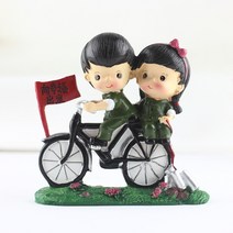 공장 도매 전원 가구 수지 공예 장식품 행복 연인 커플 인형 자동차 내장 선물, 행복한 연인