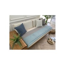 투톤패치2 쇼파패드 65x180cm, 블루