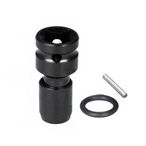 1/2사각 to 1/4육각 아답터 변환 소켓 임팩렌치 비트홀더, 1개