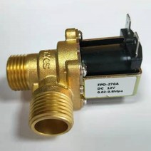 뜨거운 220V DC 12V 24V DN15 G1/2 황동 전기 솔레노이드 밸브 정상 폐쇄 물 입구 스위치 필터