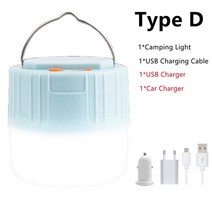 빈티지 LED 캠핑랜턴 차박 낚시등 작업등 실내등 led 캠핑 라이트 usb 충전식, 유형 d