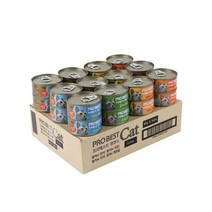 프로베스트 캣 푸드 콤보 80g X 24개 고양이캔간식, 혼합, 1세트