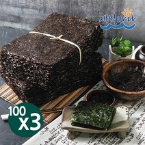 청정 완도 특산물 전장 곱창김 100매 x 3봉 LAOG3H, 단품